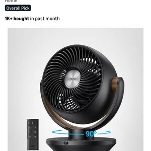 Black Air Circulator Fan